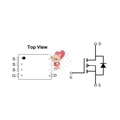 AON7410 N-Channel MOSFET 30V 24A