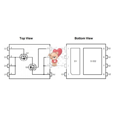 AON7934 Dual N-Channel MOSFET 30V 16A/18A