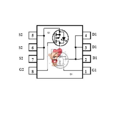 FDMS7600AS N-Channel MOSFET 30V 30A