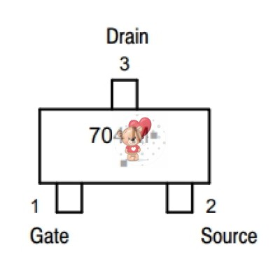 2N7002K N-Channel MOSFET 60V 0.3A