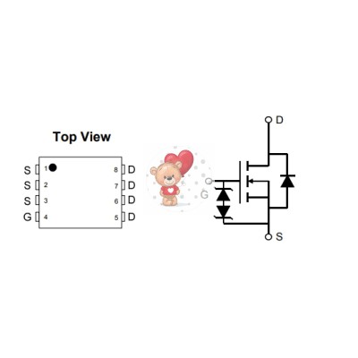 AON6366E N-Channel MOSFET 30V 34A