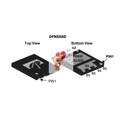AON6982 N-Channel MOSFET 30V 50A