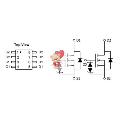 AO4806 Dual N-Channel MOSFET 30V 9.4A