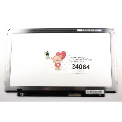 Матрица для ноутбука 11.6" 1366x768 40 pin SLIM Edp B116XTT01.1 NT116WHM-A20