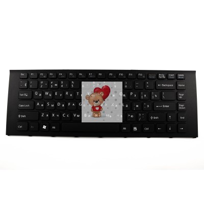 Клавиатура для ноутбука Sony Vaio VPCEA2S1R Черная с рамкой