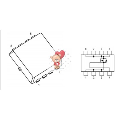 TPCC8131-GP P-Channel MOSFET 30V 10A