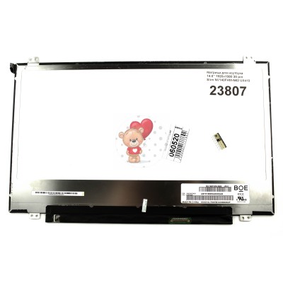 Матрица для ноутбука 14.0" 1920x1080 30pin Slim ADS NV140FHM-N62 Matte 60Hz Матрица для ноутбука 14.0" 1920x1080 30pin Slim ADS NV140FHM-N62 Matte 60Hz