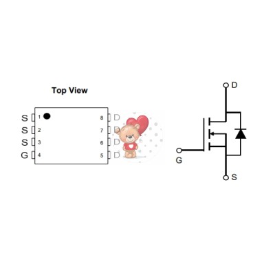 AON6414A N-Channel MOSFET 30V 50A