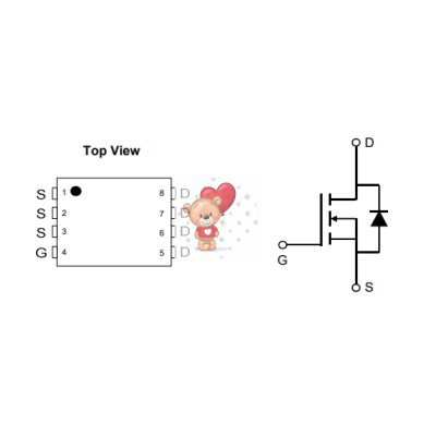AON6508 N-Channel MOSFET 30V 32A