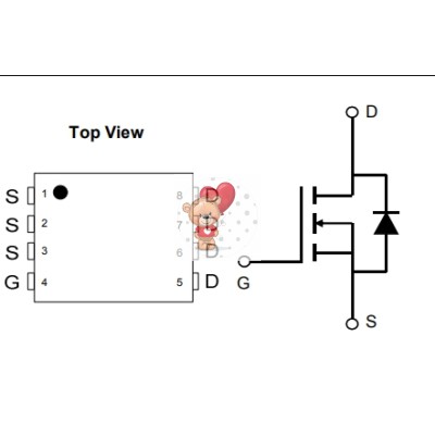 AON6380 N-Channel MOSFET 30V 24A