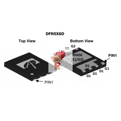 AON6970 Dual N-Channel MOSFET 30V 58A