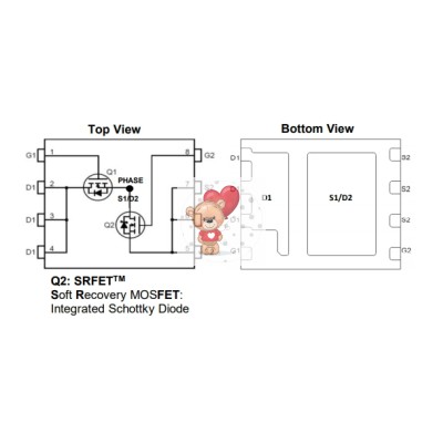 AON6970 Dual N-Channel MOSFET 30V 58A