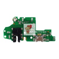 Шлейф для Huawei Honor 20e плата на системный разъем/разъем гарнитуры/микрофон - Премиум