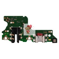 Шлейф для Huawei Honor 9C плата на системный разъем/разъем гарнитуры/микрофон - Премиум