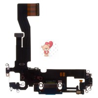 Шлейф для iPhone 12 на системный разъем/микрофон Синий Шлейф для iPhone 12 на системный разъем/микрофон Синий