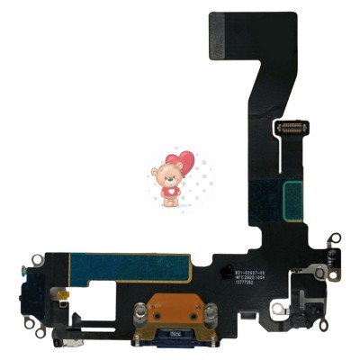 Шлейф для iPhone 12 Pro на системный разъем/микрофон Черный Шлейф для iPhone 12 Pro на системный разъем/микрофон Черный