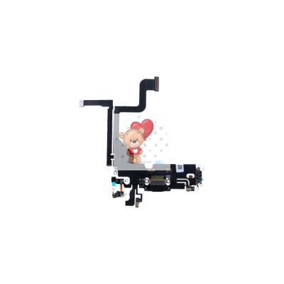 Шлейф для iPhone 13 Pro на системный разъем/микрофон Черный Шлейф для iPhone 13 Pro на системный разъем/микрофон Черный