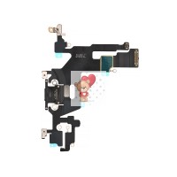 Шлейф для iPhone 11 на системный разъем/микрофон Черный Шлейф для iPhone 11 на системный разъем/микрофон Черный