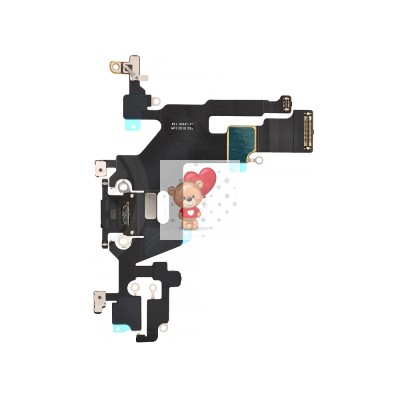 Шлейф для iPhone 11 на системный разъем/микрофон Черный Шлейф для iPhone 11 на системный разъем/микрофон Черный