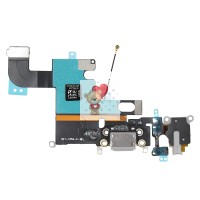 Шлейф для iPhone 6 на системный разъем/разъем гарнитуры/микрофон Серый Шлейф для iPhone 6 на системный разъем/разъем гарнитуры/микрофон Серый