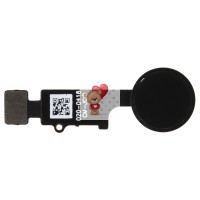 Шлейф для iPhone 7 на кнопку HOME в сборе Черный - Премиум