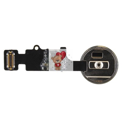 Шлейф для iPhone 8 Plus на кнопку HOME в сборе Черный - Премиум