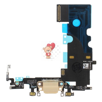 Шлейф для iPhone 8 на системный разъем/микрофон Золото Шлейф для iPhone 8 на системный разъем/микрофон Золото