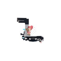 Шлейф для iPhone 13 mini на системный разъем/микрофон Черный Шлейф для iPhone 13 mini на системный разъем/микрофон Черный