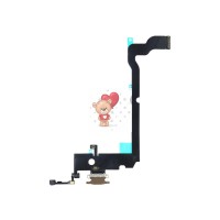 Шлейф для iPhone Xs Max на системный разъем/микрофон Золото Шлейф для iPhone Xs Max на системный разъем/микрофон Золото