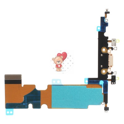 Шлейф для iPhone 8 Plus на системный разъем/микрофон Золото Шлейф для iPhone 8 Plus на системный разъем/микрофон Золото