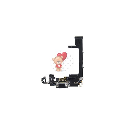 Шлейф для iPhone 11 Pro на системный разъем/микрофон Черный Шлейф для iPhone 11 Pro на системный разъем/микрофон Черный