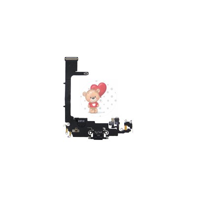 Шлейф для iPhone 11 Pro на системный разъем/микрофон Черный Шлейф для iPhone 11 Pro на системный разъем/микрофон Черный