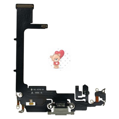 Шлейф для iPhone 11 Pro на системный разъем/микрофон Белый Шлейф для iPhone 11 Pro на системный разъем/микрофон Белый