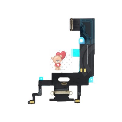 Шлейф для iPhone Xr на системный разъем/микрофон Черный Шлейф для iPhone Xr на системный разъем/микрофон Черный