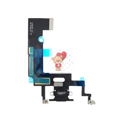 Шлейф для iPhone Xr на системный разъем/микрофон Черный Шлейф для iPhone Xr на системный разъем/микрофон Черный