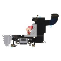 Шлейф для iPhone 6S на системный разъем/разъем гарнитуры/микрофон Серый Шлейф для iPhone 6S на системный разъем/разъем гарнитуры/микрофон Серый