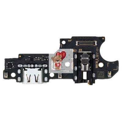 Шлейф для Realme C25Y плата на системный разъем/разъем гарнитуры/микрофон