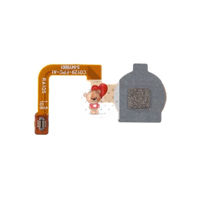 Шлейф для Realme C21Y сканер отпечатка пальцев Черный