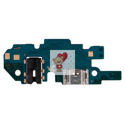 Шлейф для Samsung A105F (A10) плата системный разъем/разъем гарнитуры/микрофон - Премиум