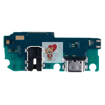 Шлейф для Samsung A127F (A12 Nacho) плата системный разъем/разъем гарнитуры/микрофон - Премиум