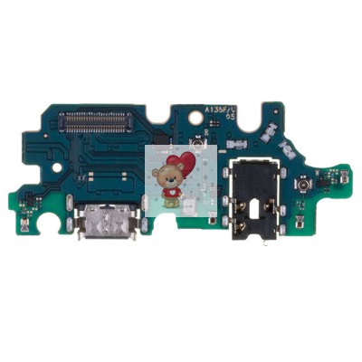 Шлейф для Samsung A135F (A13) плата системный разъем/разъем гарнитуры/микрофон