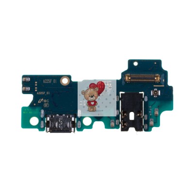 Шлейф для Samsung A225F (A22) плата системный разъем/разъем гарнитуры/микрофон - Премиум Шлейф для Samsung A225F (A22) плата системный разъем/разъем гарнитуры/микрофон - Премиум