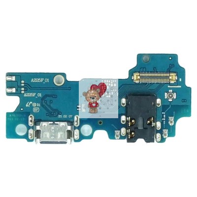 Шлейф для Samsung A225F (A22) плата системный разъем/разъем гарнитуры/микрофон