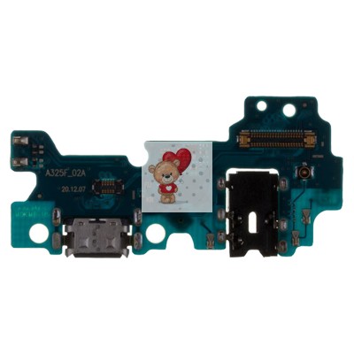 Шлейф для Samsung A325F (A32) на системный разъем/разъем гарнитуры/микрофон