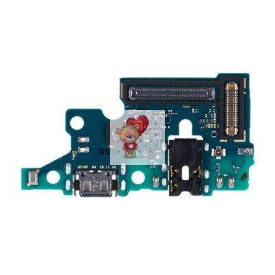 Шлейф для Samsung A715F (A71) плата системный разъем/разъем гарнитуры/микрофон - Премиум