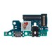 Шлейф для Samsung A715F (A71) плата системный разъем/разъем гарнитуры/микрофон - Премиум