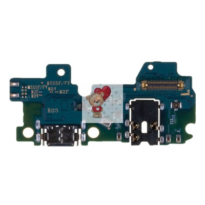 Шлейф для Samsung M325F (M32) на системный разъем/разъем гарнитуры/микрофон - Премиум Шлейф для Samsung M325F (M32) на системный разъем/разъем гарнитуры/микрофон - Премиум