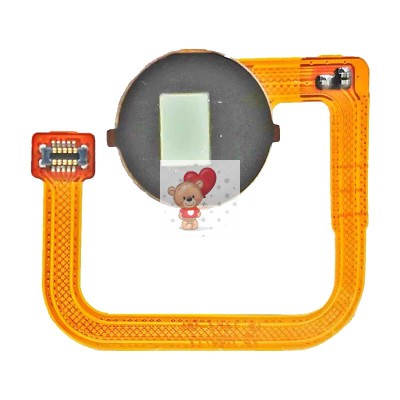 Шлейф для Xiaomi Redmi Note 9 сканер отпечатка пальцев Черный