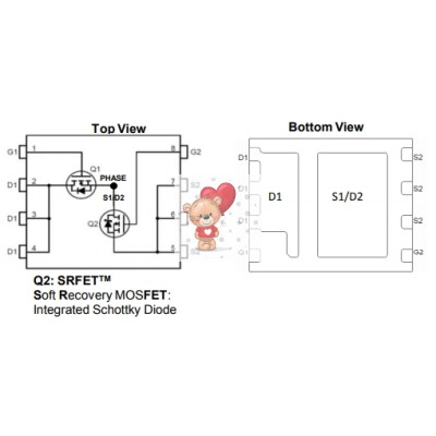 AON6994 N-Channel MOSFET 30V 50A