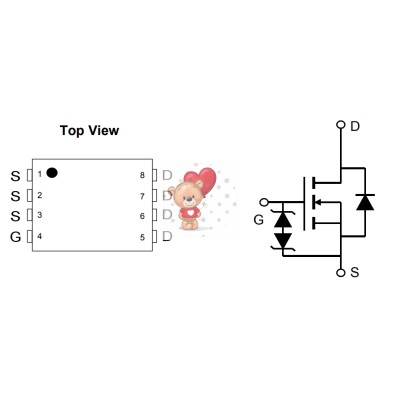 AON7520 N-Channel MOSFET 30V 50A